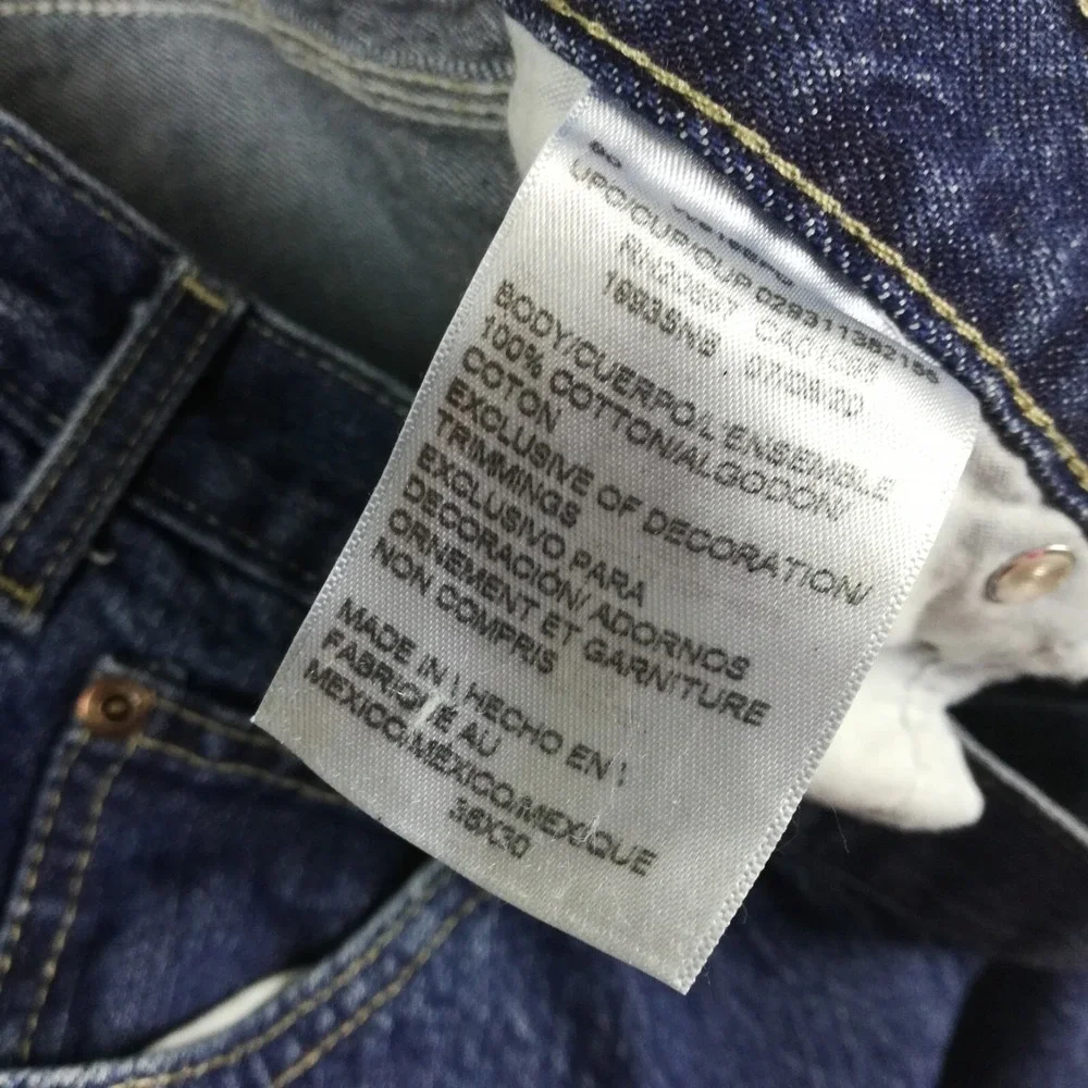 Dickies Mens Jeans Carpenter Straight Leg‎ Denim Blue Medium Indigo Wash 36x30